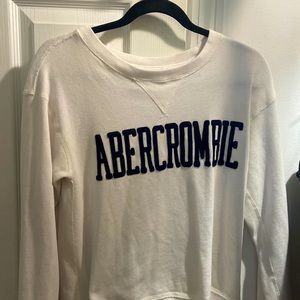White Abercrombie crewneck